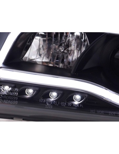 Faro Daylight LED DRL look Audi A6 tipo 4B 97-01 nero