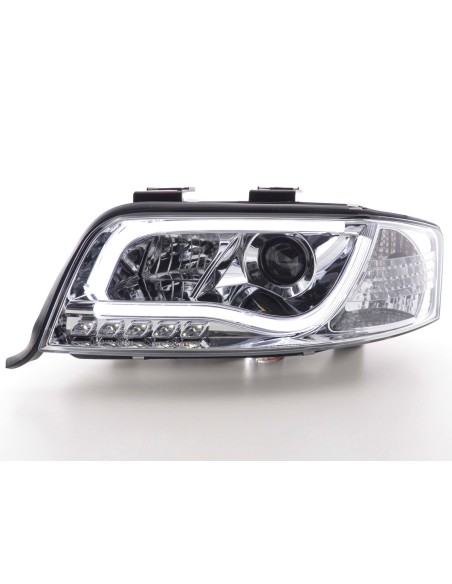Faro Daylight LED DRL look Audi A6 tipo 4B 01-04 cromato