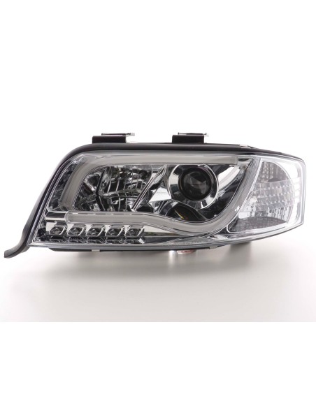 Faro Daylight LED DRL look Audi A6 tipo 4B 01-04 cromato
