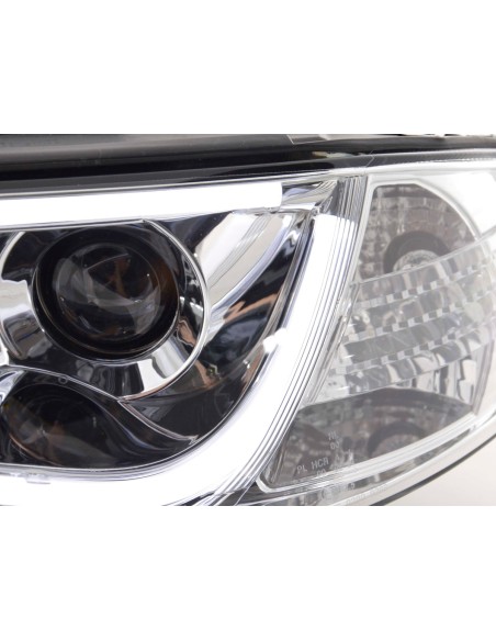 Faro Daylight LED DRL look Audi A6 tipo 4B 01-04 cromato