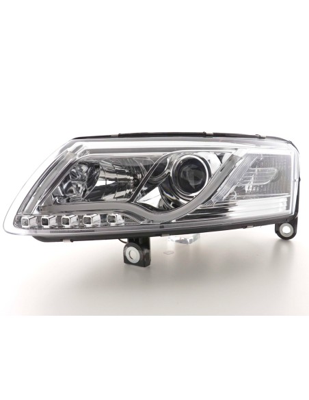 Faro Daylight LED DRL look Audi A6 tipo 4F 04-08 cromato