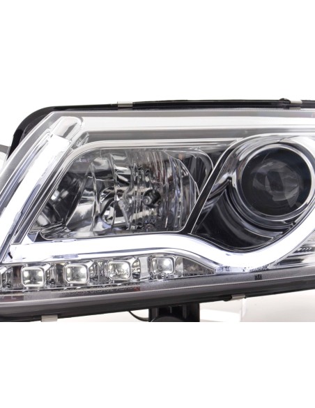 Faro Daylight LED DRL look Audi A6 tipo 4F 04-08 cromato