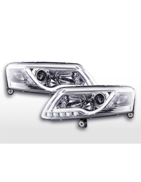 Faro diurno Luci di marcia diurna a LED Audi A6 tipo 4F 04-08 cromato