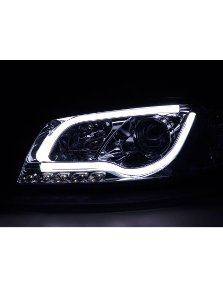 Faro Daylight LED DRL look Audi A3 tipo 8P / 8PA 03-08 cromato