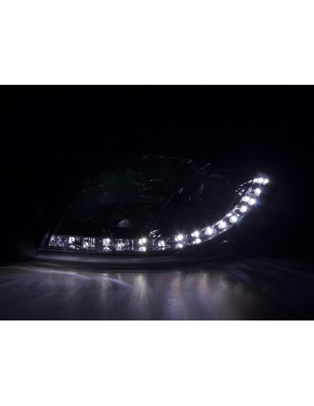 Faro Daylight LED DRL look Audi TT tipo 8N 99-06 cromato per guida a destra