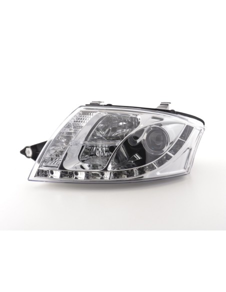 Faro Daylight LED DRL look Audi TT tipo 8N 99-06 cromato per guida a destra