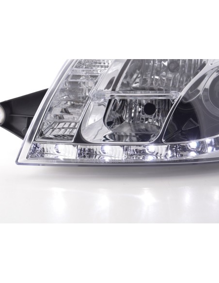 Faro Daylight LED DRL look Audi TT tipo 8N 99-06 cromato per guida a destra