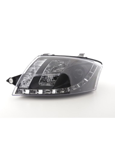 Faro Daylight LED DRL look Audi TT tipo 8N 99-06 nero per guida a destra