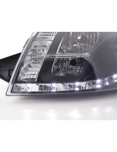 Faro Daylight LED DRL look Audi TT tipo 8N 99-06 nero per guida a destra
