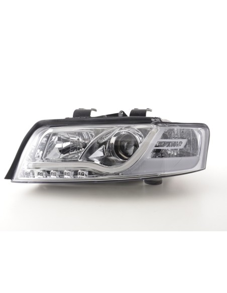 Faro Daylight LED DRL look Audi A4 tipo 8E 01-04 cromato per guida a destra