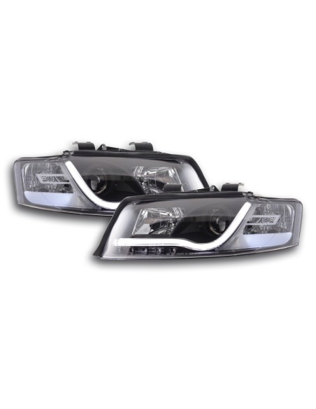 Faro Daylight LED DRL look Audi A4 tipo 8E 01-04 nero per guida a destra
