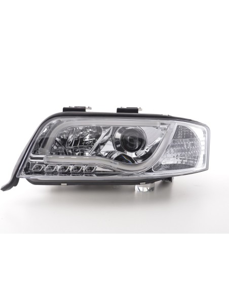 Faro Daylight LED DRL look Audi A6 tipo 4B 01-04 cromato per guida a destra