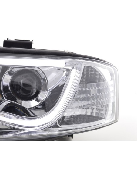 Faro Daylight LED DRL look Audi A6 tipo 4B 01-04 cromato per guida a destra