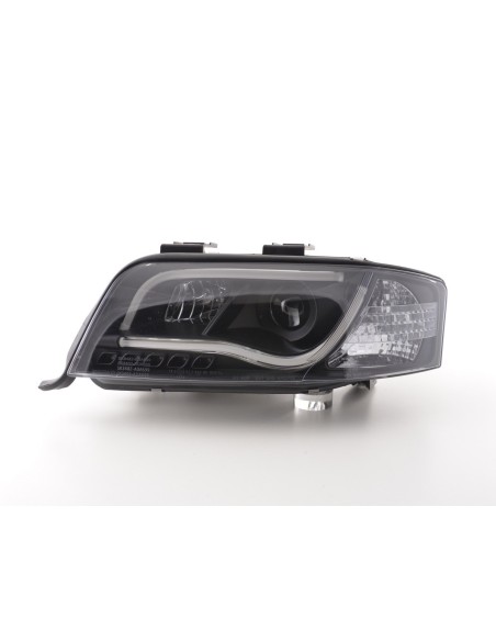 Faro Daylight LED DRL look Audi A6 tipo 4B 01-04 nero per guida a destra