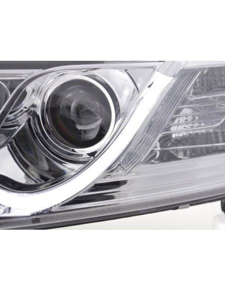 Faro Daylight LED DRL look Audi A6 tipo 4F 04-08 cromato per guida a destra