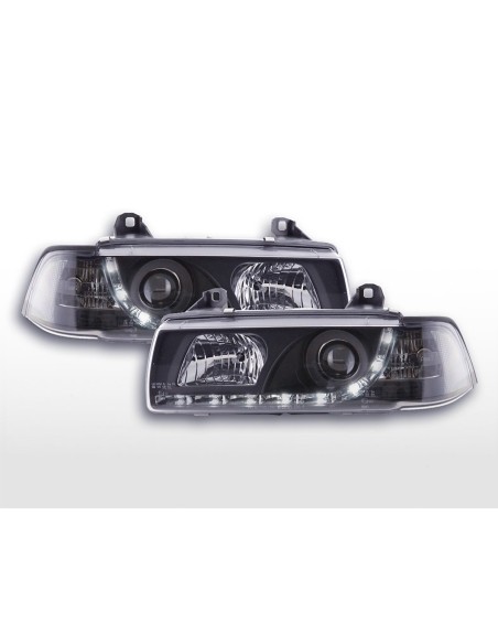 Faro diurno Luci di marcia diurna a LED BMW Serie 3 E36 Coupé 92-99 nero