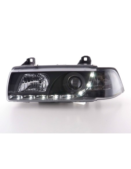 Fari Daylight Luci di marcia diurna a LED BMW Serie 3 E36 berlina 92-98 nera