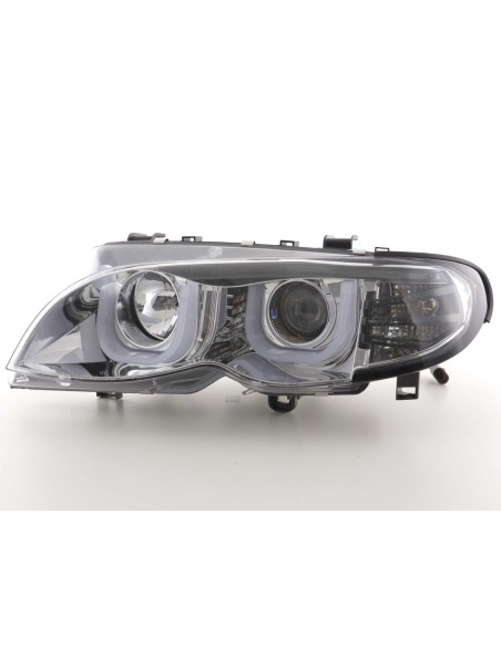 Fari Angel Eyes BMW 3er E46 Limo / Touring 02-05 cromati