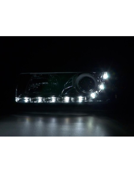 Fari Daylight Luci di marcia diurna a LED BMW Serie 3 E36 Coupe / Cabrio 92-98 cromato per guida a destra
