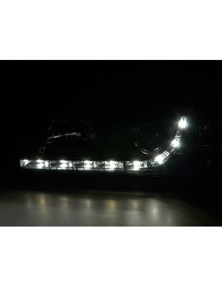 Faro Daylight Luci di marcia diurna a LED BMW Serie 3 E36 Coupe / Cabrio 92-98 nero per guida a destra