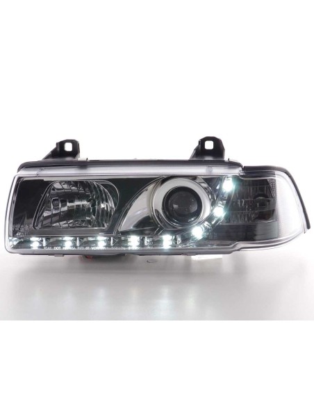 Faro diurno Luci di marcia diurna a LED BMW Serie 3 E36 Limo / Touring cromato per guida a destra