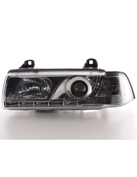 Faro diurno Luci di marcia diurna a LED BMW Serie 3 E36 Limo / Touring cromato per guida a destra