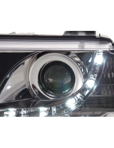 Faro diurno Luci di marcia diurna a LED BMW Serie 3 E36 Limo / Touring cromato per guida a destra
