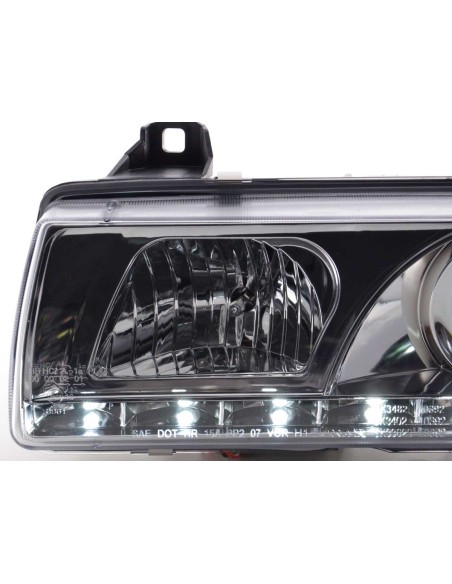Faro diurno Luci di marcia diurna a LED BMW Serie 3 E36 Limo / Touring cromato per guida a destra