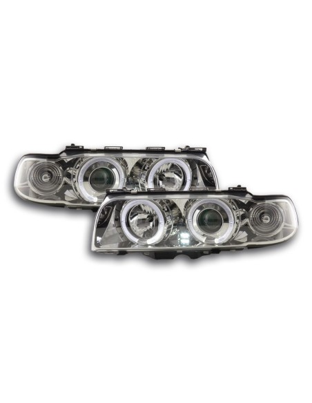 Set faro BMW serie 7 E38 95-98 cromato per guida a destra