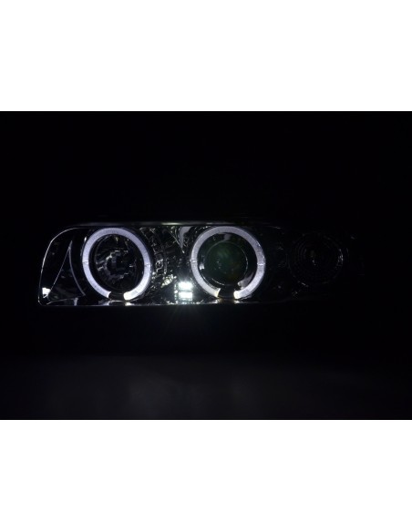 Set faro BMW serie 7 E38 95-98 cromato per guida a destra