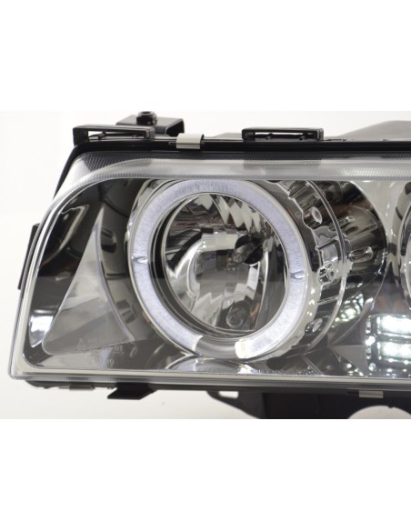 Set faro BMW serie 7 E38 95-98 cromato per guida a destra