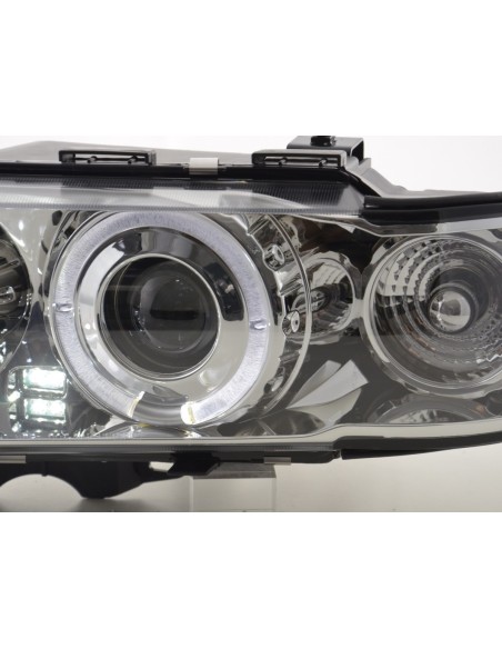 Set faro BMW serie 7 E38 95-98 cromato per guida a destra