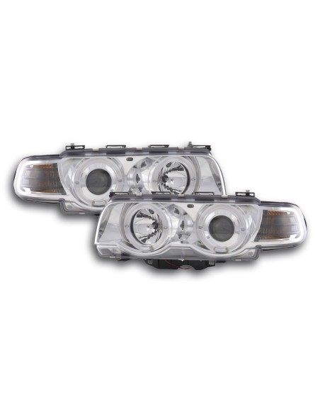 Set di fari allo xeno BMW serie 7 tipo E38 99-02 cromato