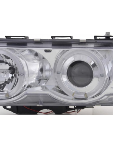 Set di fari allo xeno BMW serie 7 tipo E38 99-02 cromato