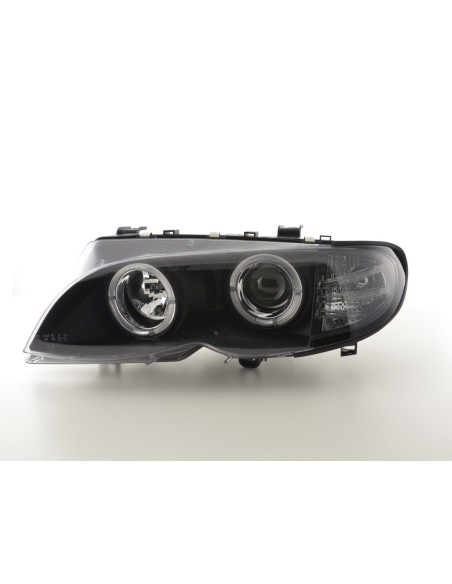 Set faro BMW Serie 3 E46 Limo / Touring 02-05 nero per guida a destra