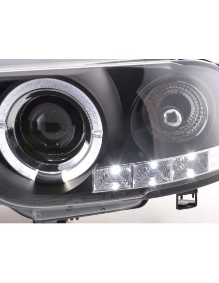 Set faro BMW Serie 3 E46 Coupe / Cabrio 98-02 nero