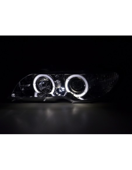 Set faro BMW Serie 3 E46 Coupe / Cabrio 03-05 cromato