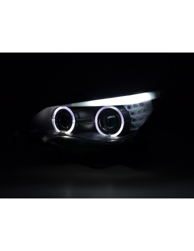 Set faro BMW Serie 5 E60 / E61 03-07 nero