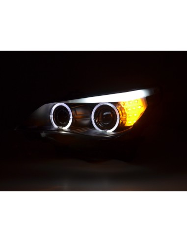 Set faro BMW Serie 5 E60 / E61 03-07 nero