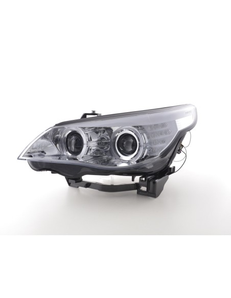 Set faro BMW serie 5 E60 / E61 03-07 cromato