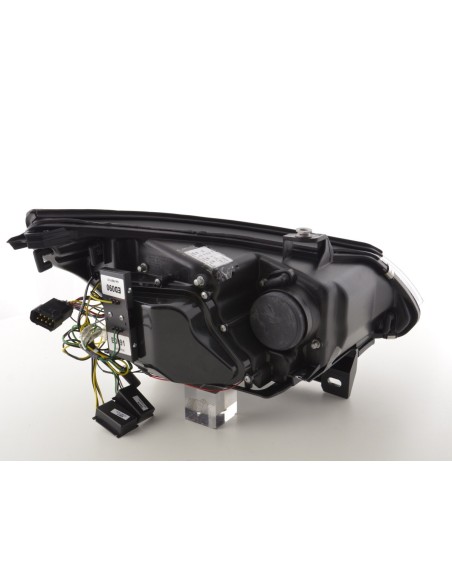 Fari allo xeno Angel Eyes LED BMW Serie 5 E60 / E61 03-04 neri