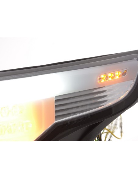Fari allo xeno Angel Eyes LED BMW Serie 5 E60 / E61 05-07 cromati