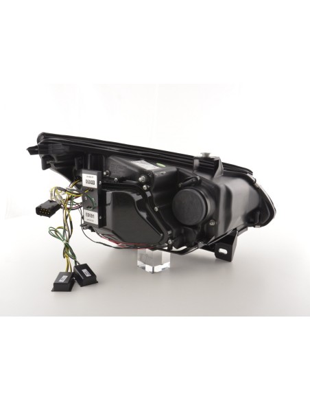 Fari allo xeno Angel Eyes LED BMW Serie 5 E60 / E61 05-07 cromati