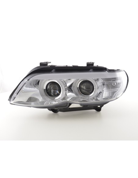 Fari anteriori Xenon Daylight CCFL DRL look BMW X5 E53 03-06 cromato