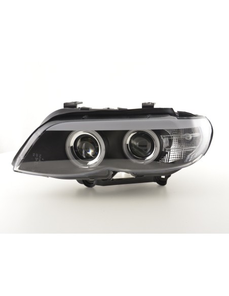 Fari anteriori Xenon Daylight CCFL DRL look BMW X5 E53 03-06 nero