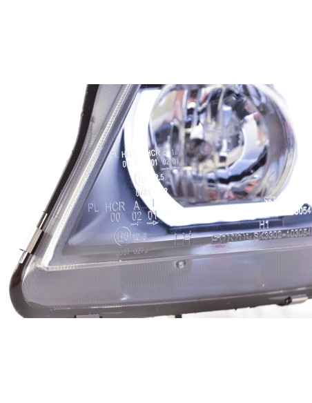 Set di fari Xenon Daylight LED DRL look BMW Serie 3 E90 / E91 05-08 nero