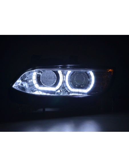 Set fari allo xeno, luce diurna a LED, luci di marcia diurna BMW Serie 3 E92 / E93 06-10 cromato