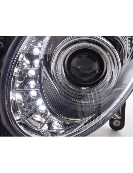 Faro Daylight LED DRL look Mercedes Classe E 211 02-06 cromato