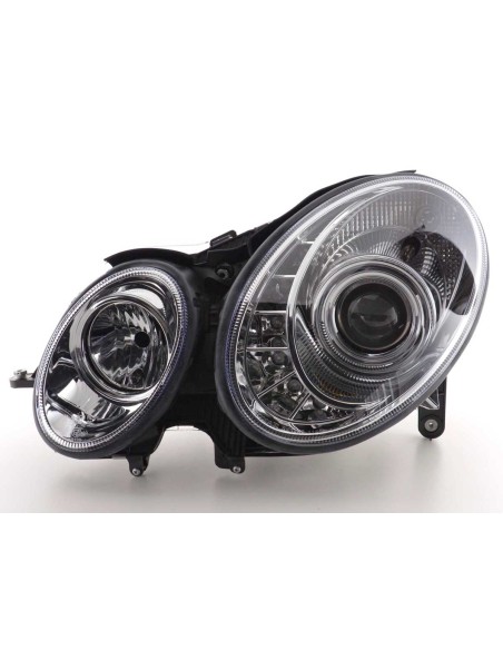 Faro Daylight LED DRL look Mercedes Classe E 211 02-06 cromato