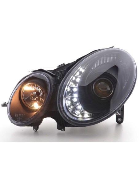 Daylight faro LED DRL look Mercedes Classe E 211 06-09 nero